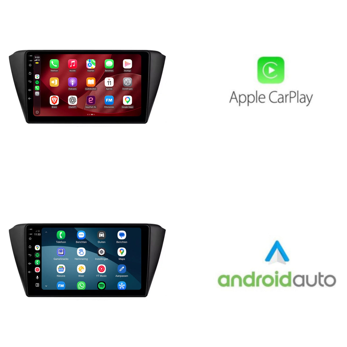 Autoradio CarPlay & Android Auto pour Skoda Fabia | 2015 à 2021 | 9 pouces | Android 15 | CTX-7274