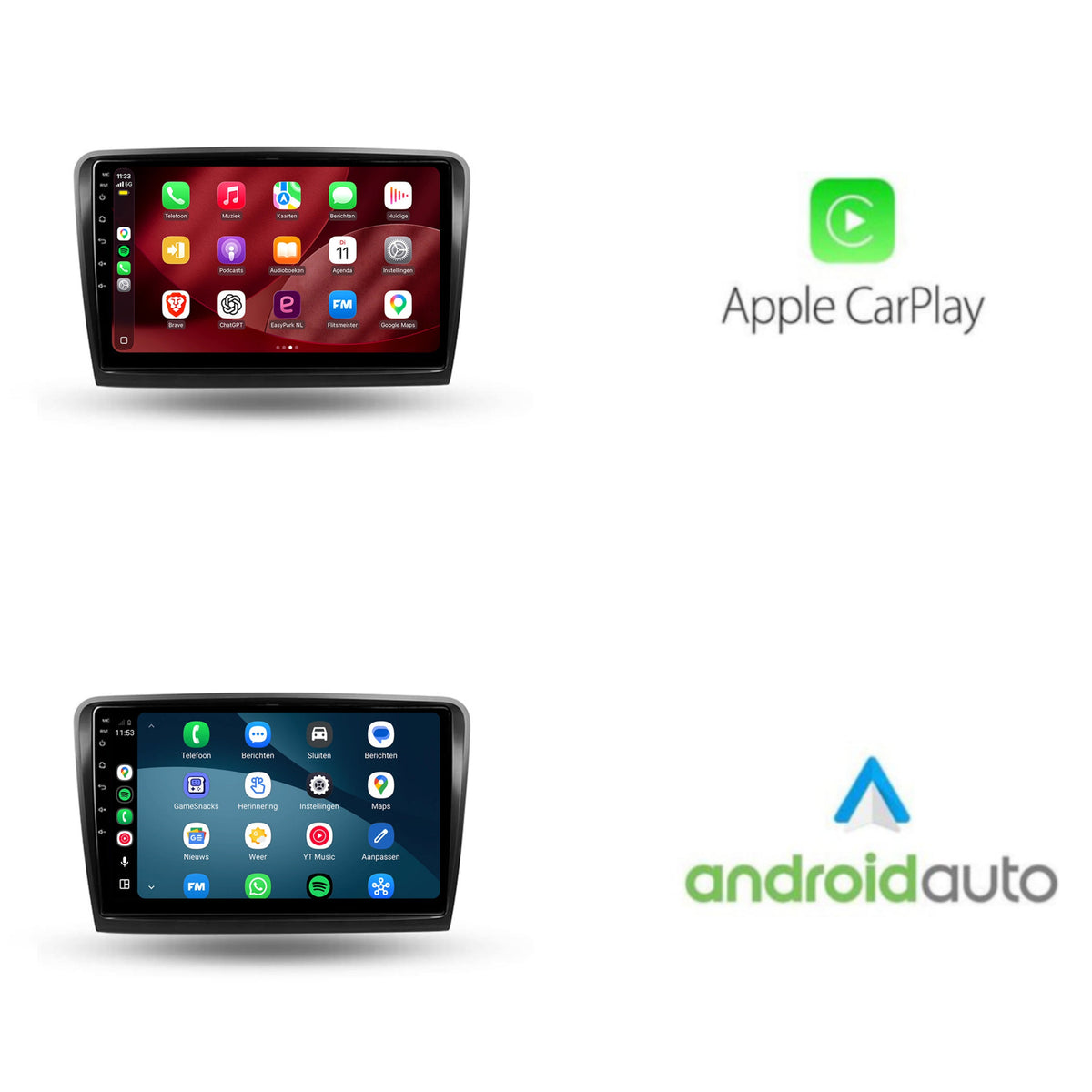 Autoradio CarPlay & Android Auto pour Skoda Superb | 2008 à 2014 | 10 pouces | Android 15 | CTX-7348