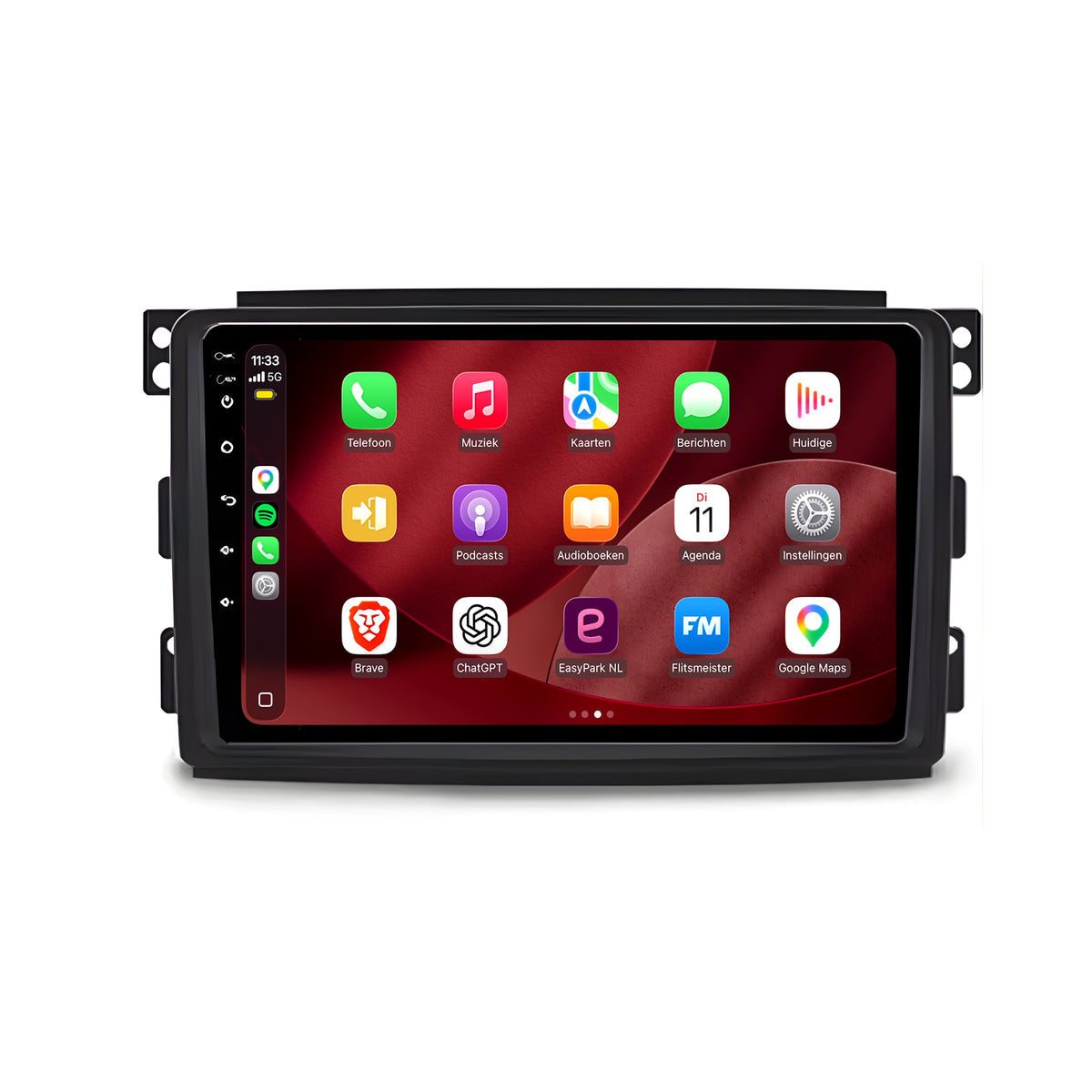 Smart Fortwo CarPlay & Android Auto radio | 2009 t/m 2015 | 9 inch | Android 15 | CTX-7270
