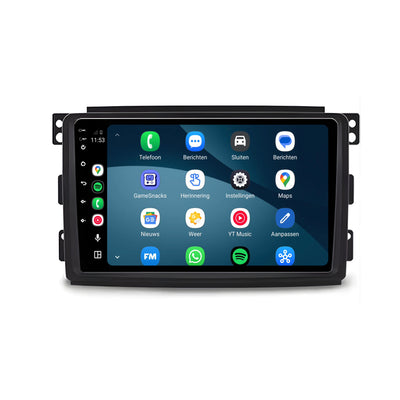 Smart Fortwo CarPlay & Android Auto radio | 2009 t/m 2015 | 9 inch | Android 15 | CTX-7270