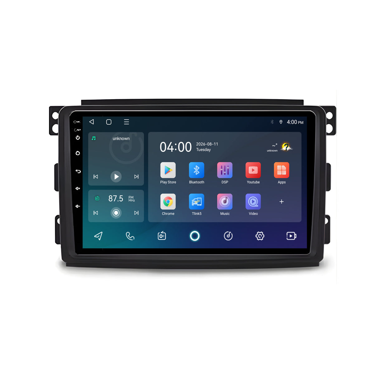 Smart Fortwo CarPlay & Android Auto radio | 2009 t/m 2015 | 9 inch | Android 15 | CTX-7270