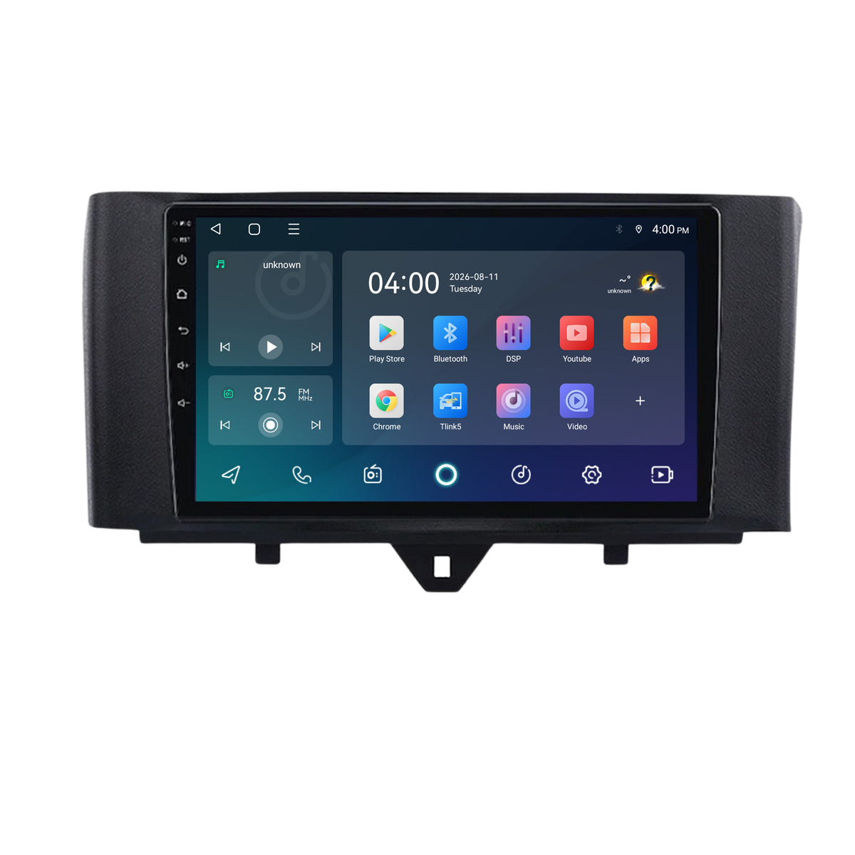 Smart Fortwo CarPlay & Android Auto radio | 2011 t/m 2015 | 9 inch | Android 15