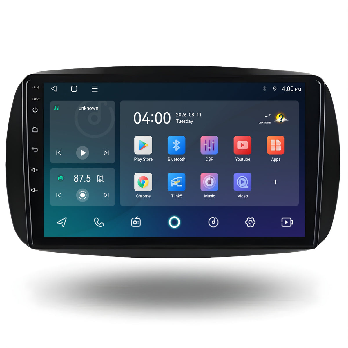 Smart Fortwo & Forfour CarPlay & Android Auto radio | 2015 t/m 2019 | 9 inch | Android 15 | CTX-7197