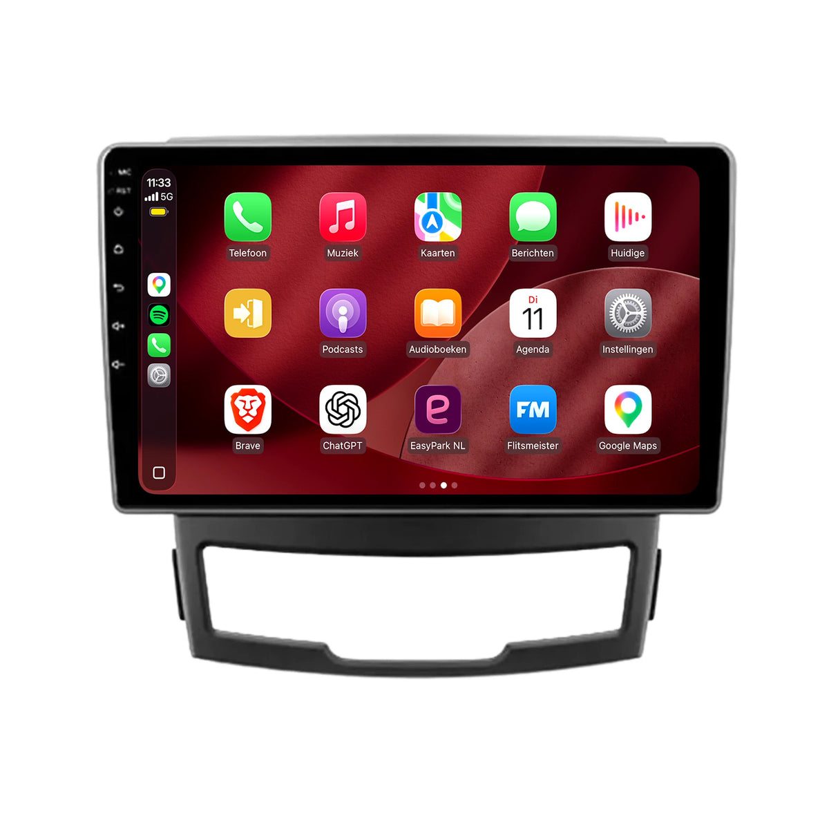 SsangYong Korando CarPlay & Android Auto radio | 2011 t/m 2014 | 9 inch | Android 15 | CTX-7253