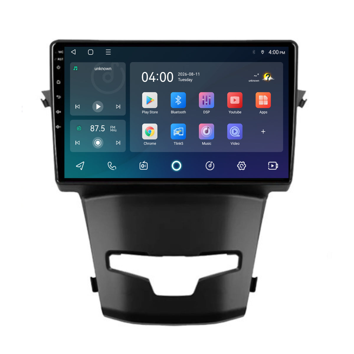 SsangYong Korando CarPlay & Android Auto radio | 2014 t/m 2018 | 9 inch | Android 15 | CTX-7217