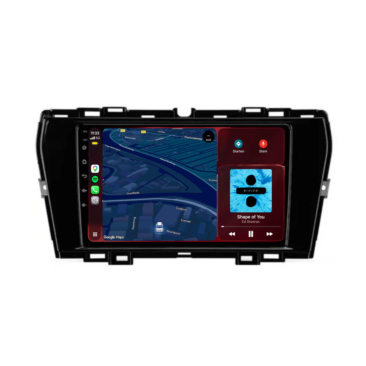 SsangYong Tivoli CarPlay & Android Auto radio | 2019 t/m 2021 | 9 inch | Android 15 | CTX-7254