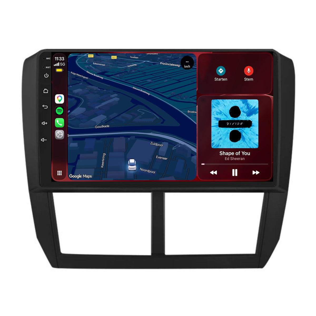 Autoradio CarPlay & Android Auto per Subaru Forester | dal 2008 al 2012 | 9 pollici | Android 15 | CTX-7132