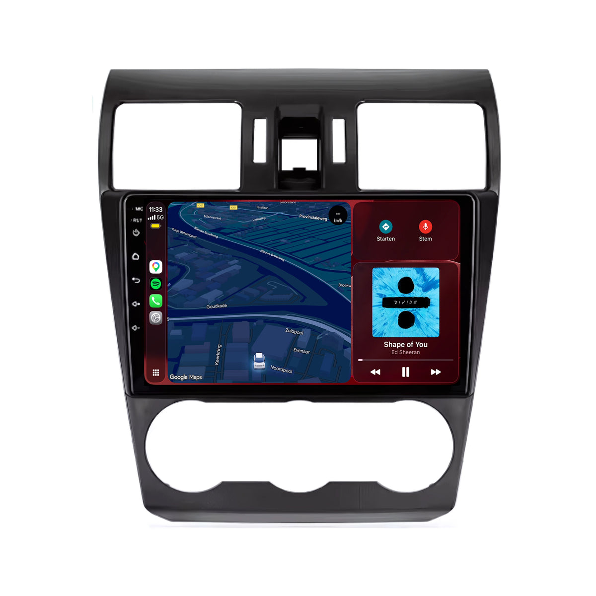Autoradio CarPlay & Android Auto per Subaru Forester | 2014-2018 | 9 pollici | Android 15 | Nero | CTX-7090