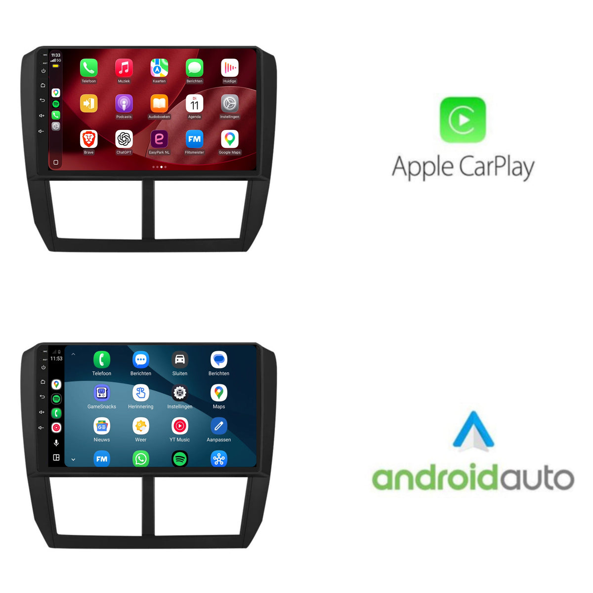 Autoradio CarPlay & Android Auto per Subaru Forester | dal 2008 al 2012 | 9 pollici | Android 15 | CTX-7132