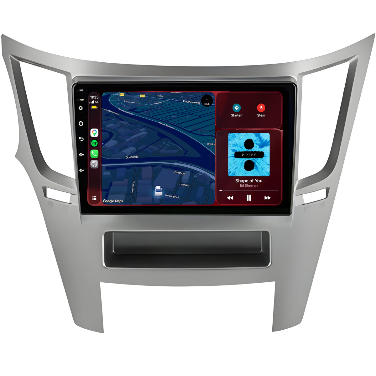 Subaru Outback CarPlay & Android Auto Radio | 2009 bis 2015 | 9 Zoll | Android 15 | CTX-7199