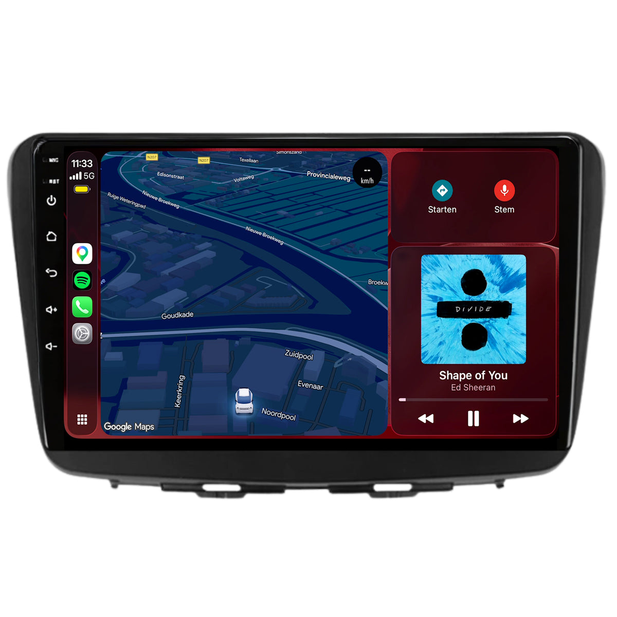 Suzuki Baleno CarPlay & Android Auto Radio | 2015 bis 2020 | 9 Zoll | Android 15 | Schwarz | CTX-7143