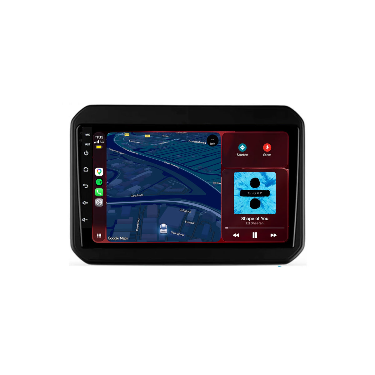 Autoradio CarPlay & Android Auto per Suzuki Ignis | dal 2016 al 2020 | 9 pollici | Android 15 | CTX-7158