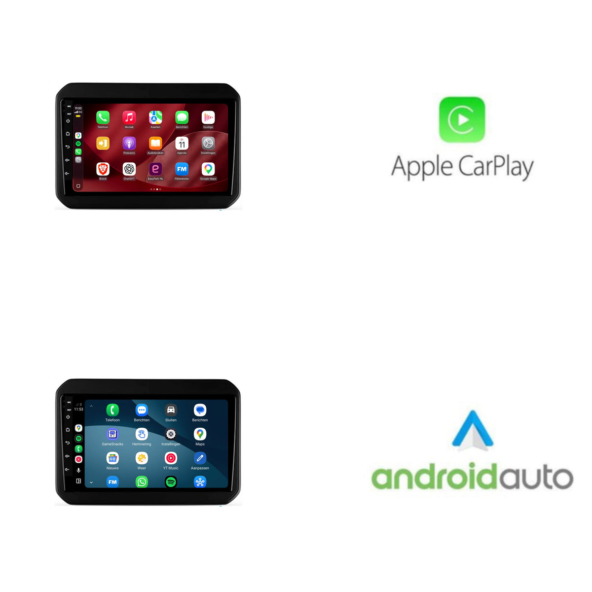 Autoradio CarPlay & Android Auto per Suzuki Ignis | dal 2016 al 2020 | 9 pollici | Android 15 | CTX-7158