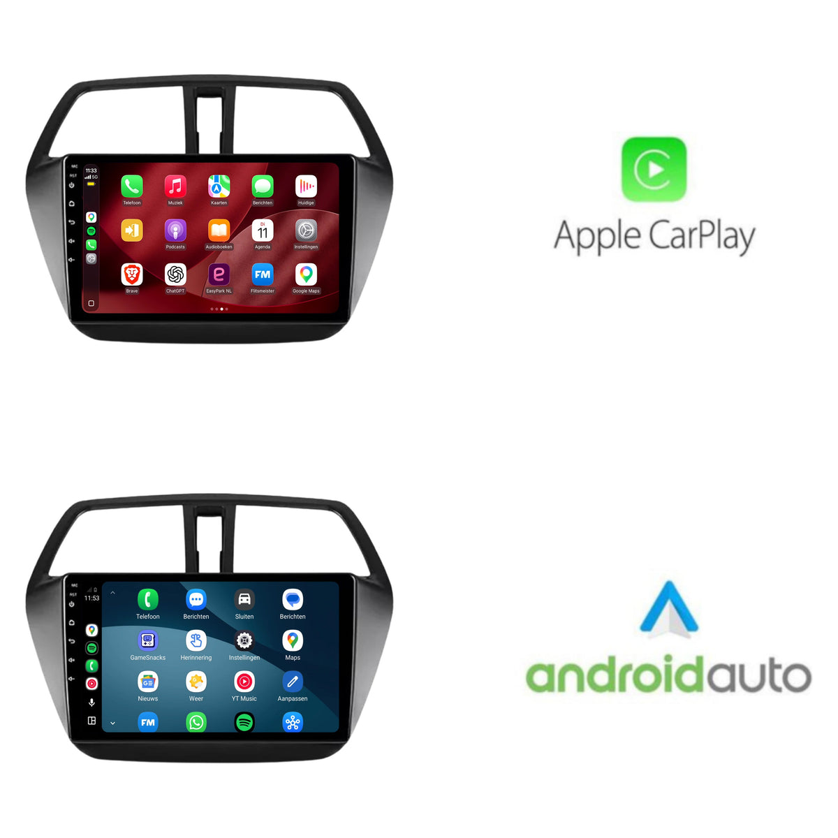 Radio con CarPlay y Android Auto para Suzuki SX4 | 2013 a 2021 | 9 pulgadas | Android 15 | CTX-7159