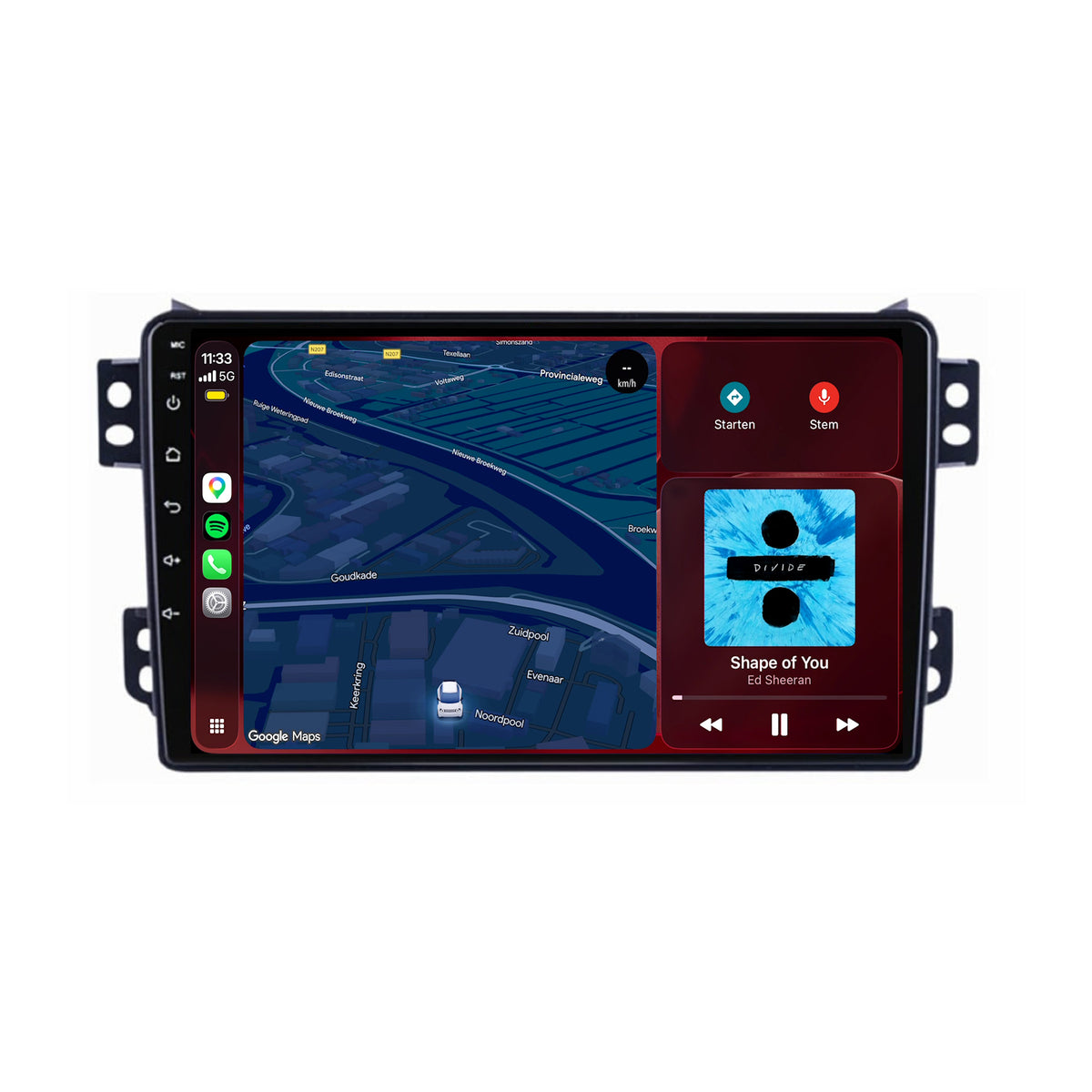 Opel Agila CarPlay & Android Auto radio | 2008 to 2015 | 9 inch | Android 15 | CTX-7245