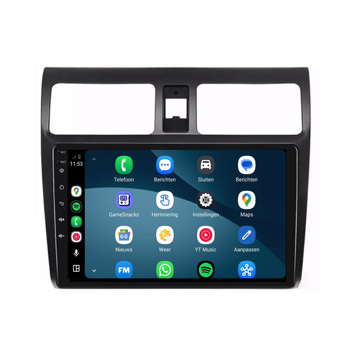 Suzuki Swift CarPlay & Android Auto radio | 2004 to 2010 | 10 inch | Android 15