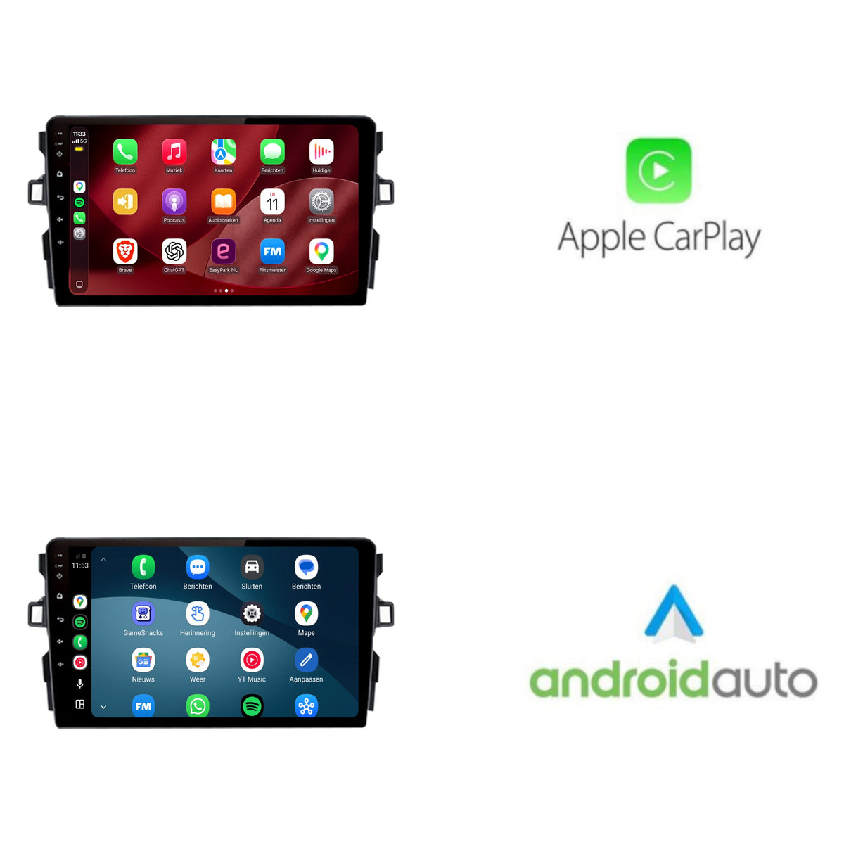 Autoradio CarPlay & Android Auto pour Toyota Auris | 2006 à 2012 | 10 pouces | Android 15 | CTX-7288