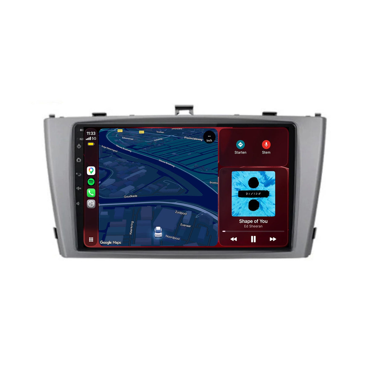 Toyota Avensis CarPlay & Android Auto Radio | 2009 bis 2014 | 9 Zoll | Android 15