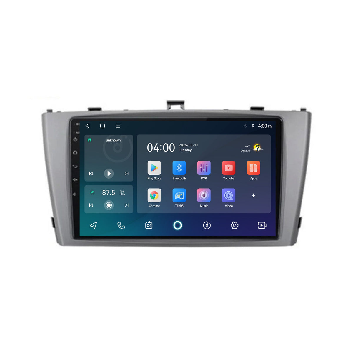 Toyota Avensis CarPlay & Android Auto Radio | 2009 bis 2014 | 9 Zoll | Android 15