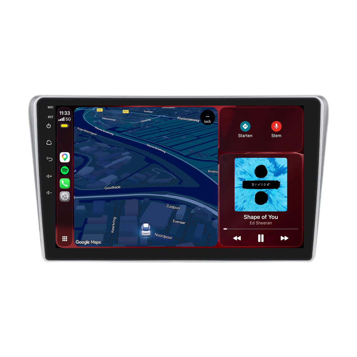 Toyota Avensis T25 CarPlay & Android Auto radio | 2003 t/m 2008 | 9 inch | Android 15 | CTX-7458