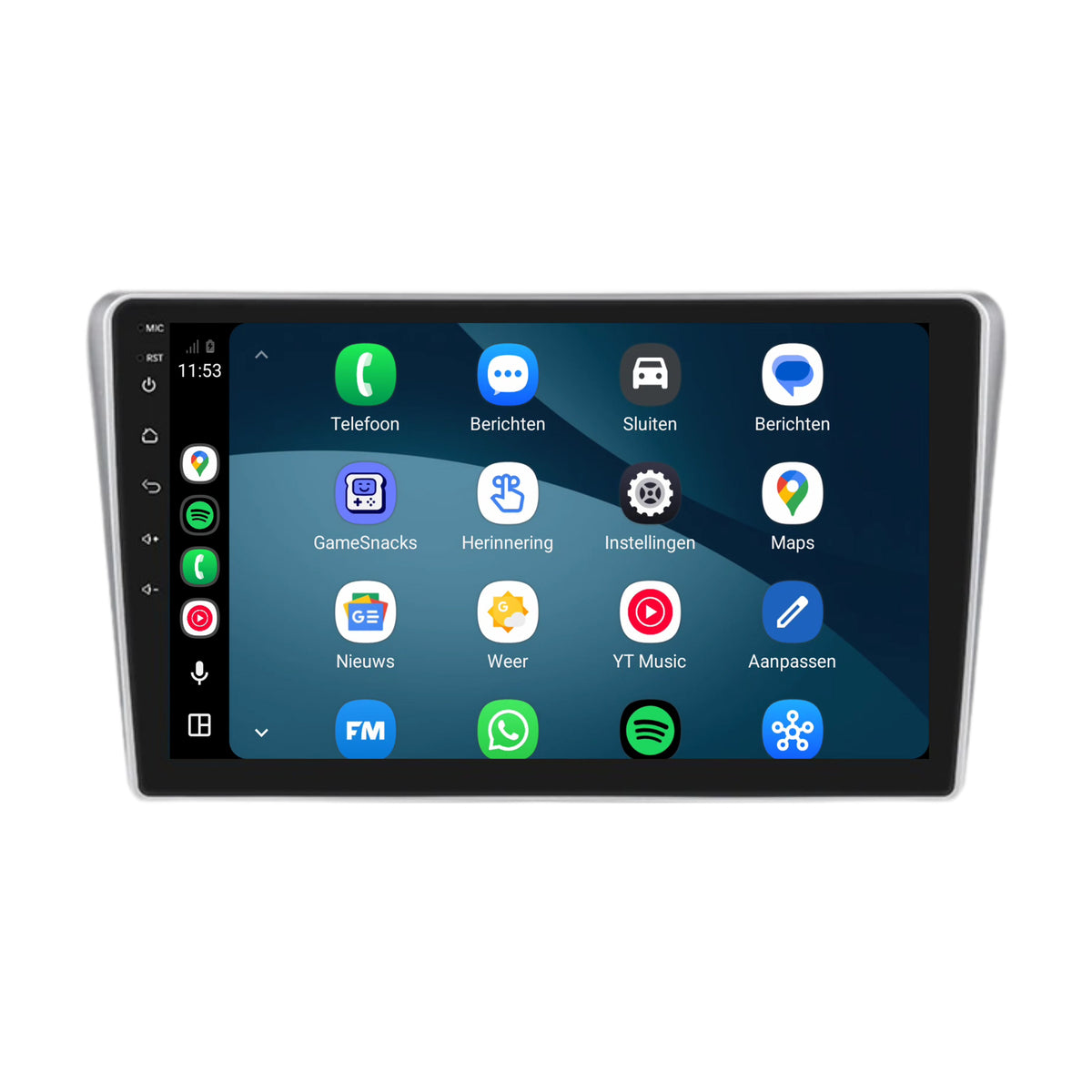 Toyota Avensis T25 CarPlay & Android Auto radio | 2003 t/m 2008 | 9 inch | Android 15 | CTX-7458