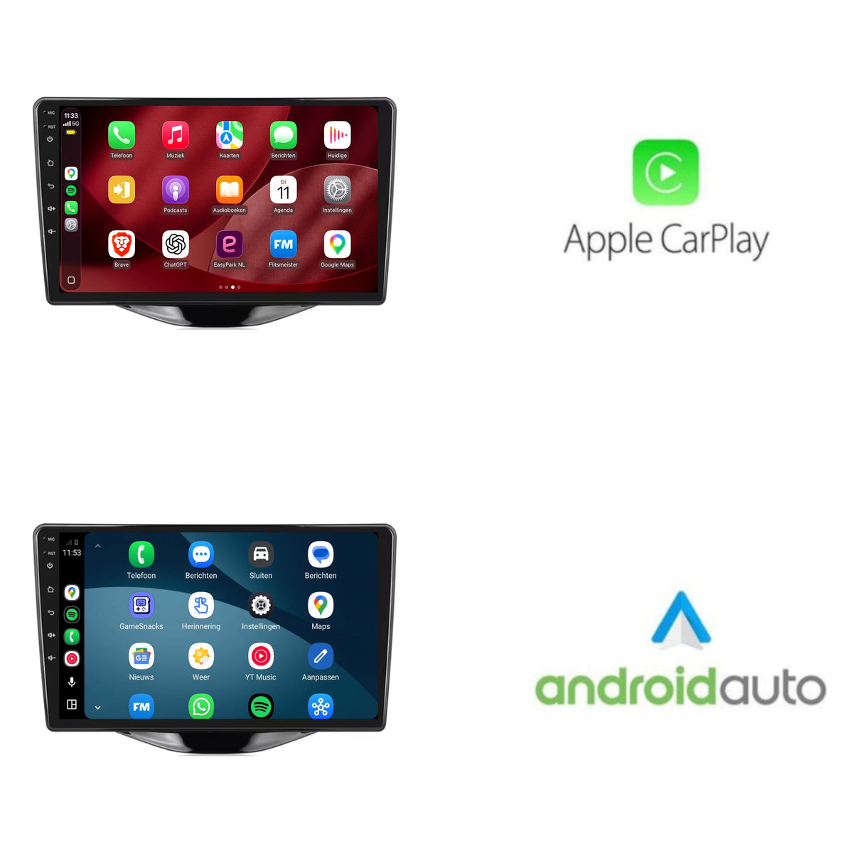 Autoradio CarPlay & Android Auto pour Toyota Aygo | 2015 à 2021 | 9 pouces | Android 15