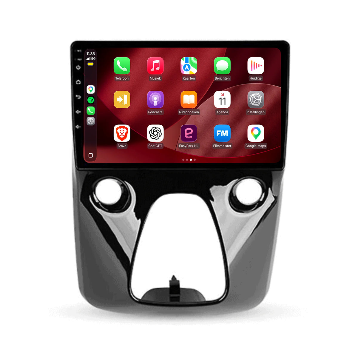 Toyota Aygo CarPlay & Android Auto Radio | 2014 bis 2022 | 9 Zoll | Android 15 | Nur für Klimaautomatik (inkl. Klimabedienteil) | CTX-7263