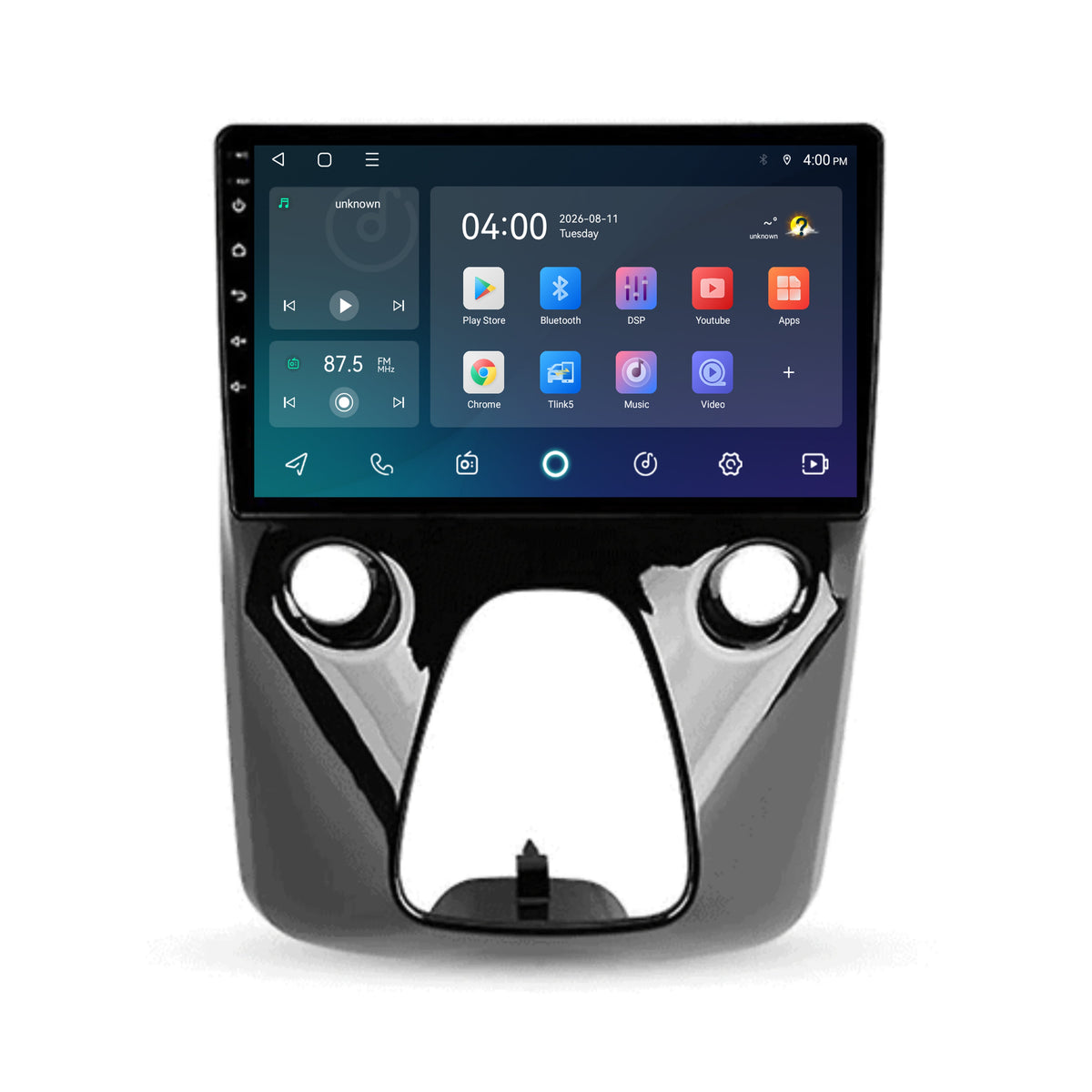 Toyota Aygo CarPlay & Android Auto Radio | 2014 bis 2022 | 9 Zoll | Android 15 | Nur für Klimaautomatik (inkl. Klimabedienteil) | CTX-7263