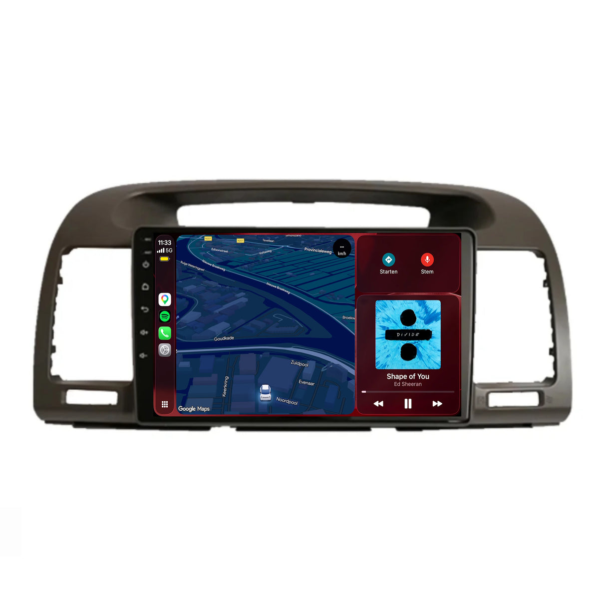 Autoradio CarPlay & Android Auto per Toyota Camry | 2001-2007 | 9 pollici | Android 15 | CTX-7255