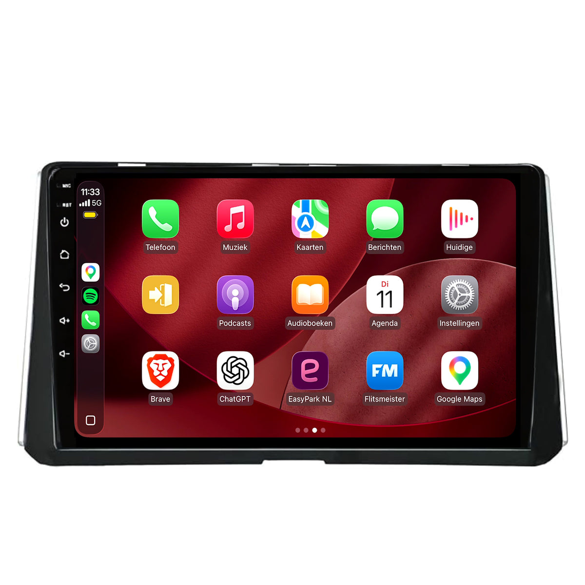 Autoradio Toyota Corolla CarPlay & Android Auto | 2018 t/m 2020 | 9 pollici | Android 15 | Nero | CTX-7144