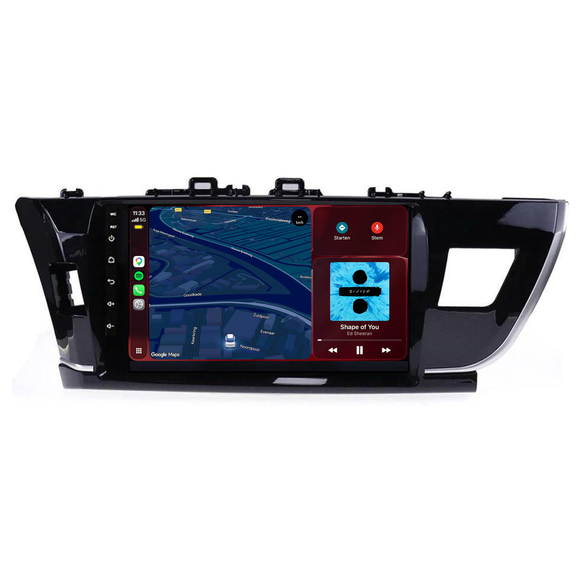 Autoradio CarPlay & Android Auto pour Toyota Corolla | 2014 à 2016 | 9 pouces | Android 15 | CTX-7281