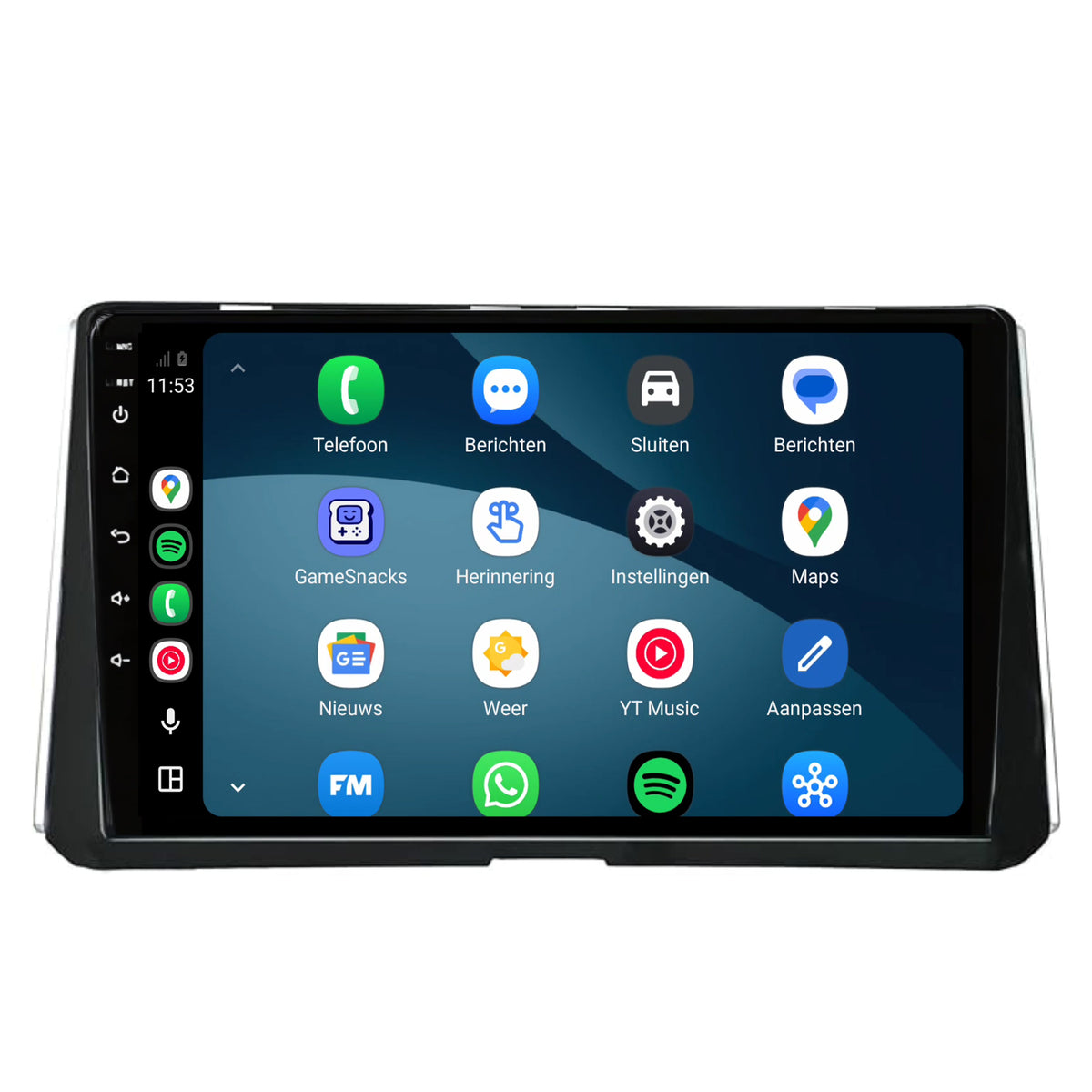 Autoradio Toyota Corolla CarPlay & Android Auto | 2018 t/m 2020 | 9 pollici | Android 15 | Nero | CTX-7144