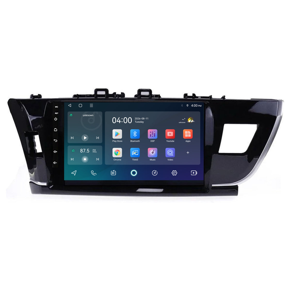 Autoradio CarPlay & Android Auto pour Toyota Corolla | 2014 à 2016 | 9 pouces | Android 15 | CTX-7281