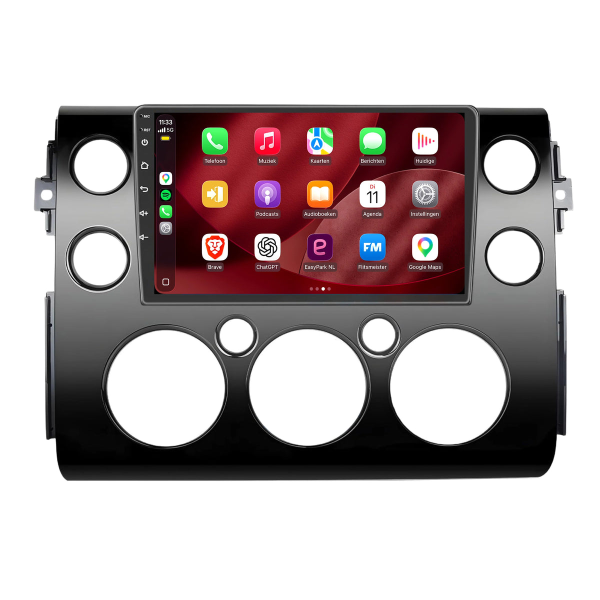 Autoradio CarPlay & Android Auto pour Toyota FJ Cruiser | 2006 à 2017 | 9 pouces | Android 15 | Noir | CTX-7308
