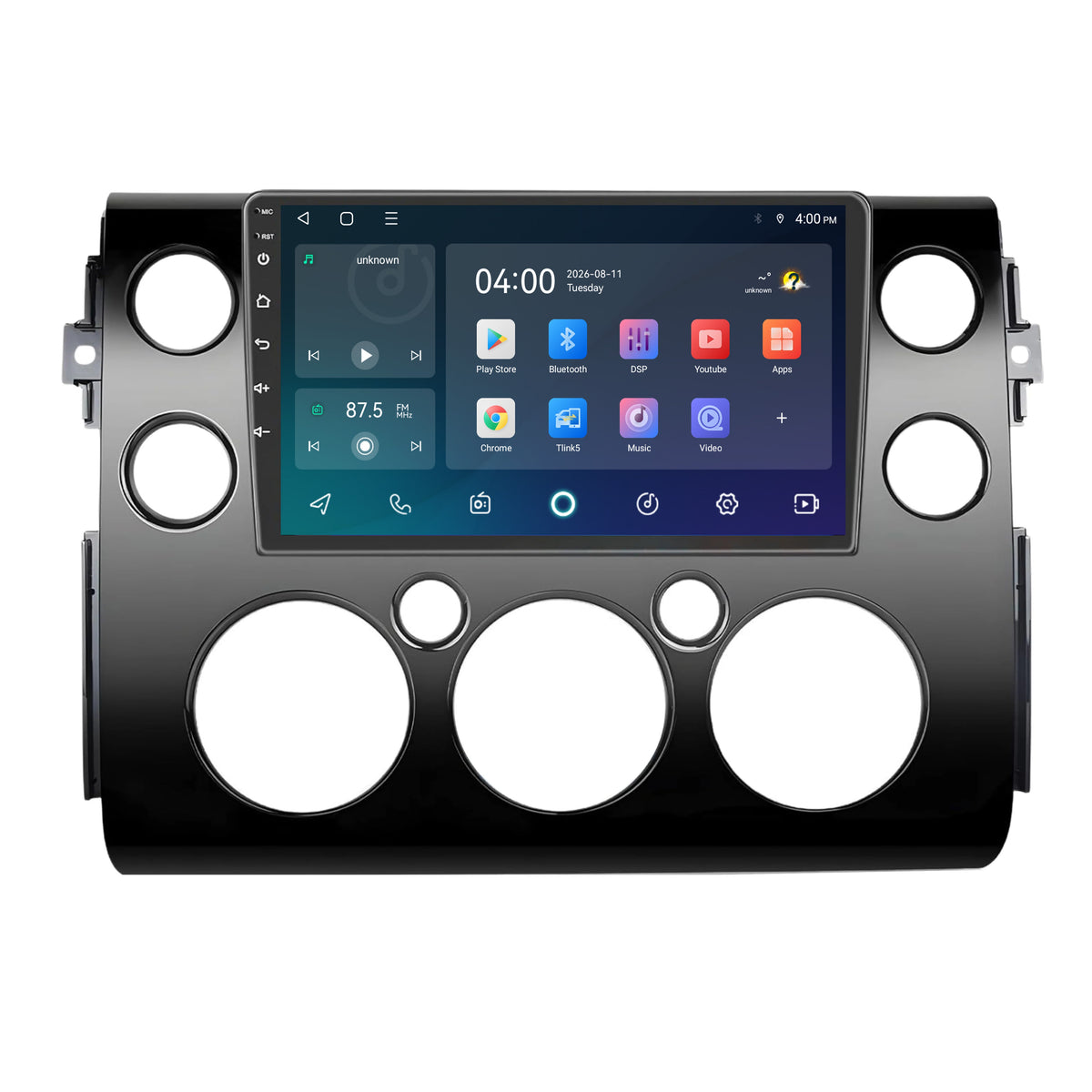 Autoradio CarPlay & Android Auto pour Toyota FJ Cruiser | 2006 à 2017 | 9 pouces | Android 15 | Noir | CTX-7308