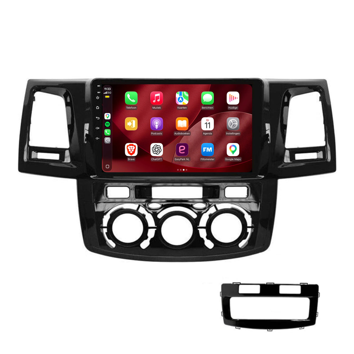 Toyota Hilux CarPlay & Android Auto radio | 2008 t/m 2016 | 9 inch | Android 15 | CTX-7252