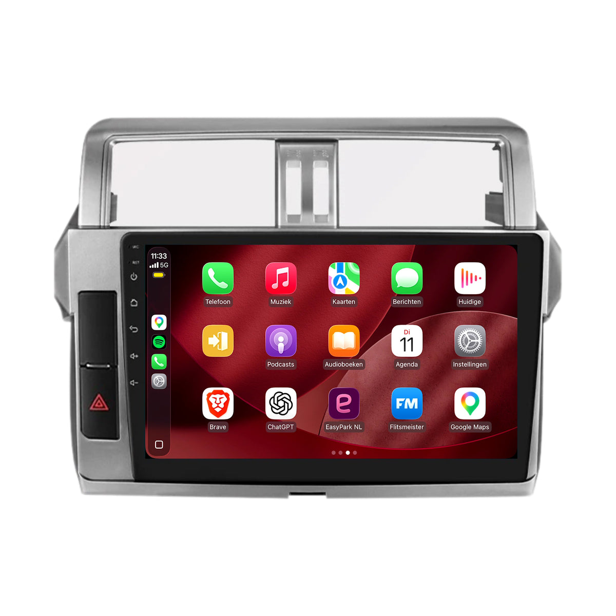 Radio con CarPlay y Android Auto para Toyota Land Cruiser Prado 150 | 2013 a 2017 | 9 pulgadas | Android 15 | CTX-7452