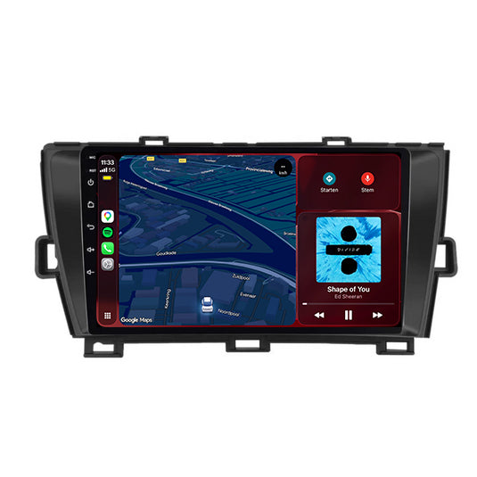 Autoradio CarPlay & Android Auto per Toyota Prius | 2009-2015 | 9 pollici | Android 15 | Nero | CTX-7397
