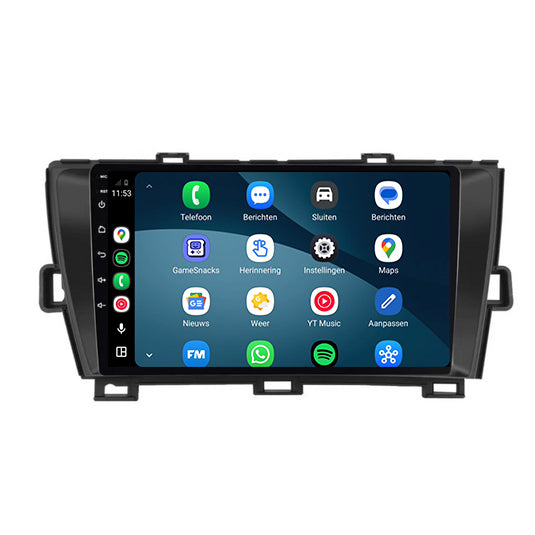 Autoradio CarPlay & Android Auto per Toyota Prius | 2009-2015 | 9 pollici | Android 15 | Nero | CTX-7397