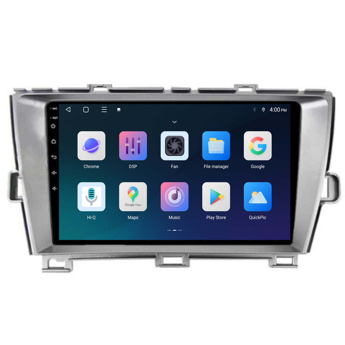 Radio z CarPlay i Android Auto do Toyota Prius | 2009–2015 | 9 cali | Android 15 | Srebrny | CTX-7269