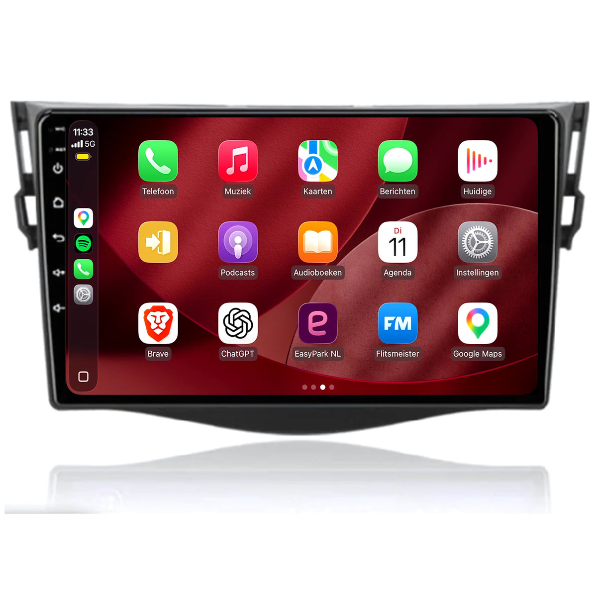 Toyota RAV4 CarPlay & Android Auto Radio | 2006 bis 2013 | 9 Zoll | Android 15