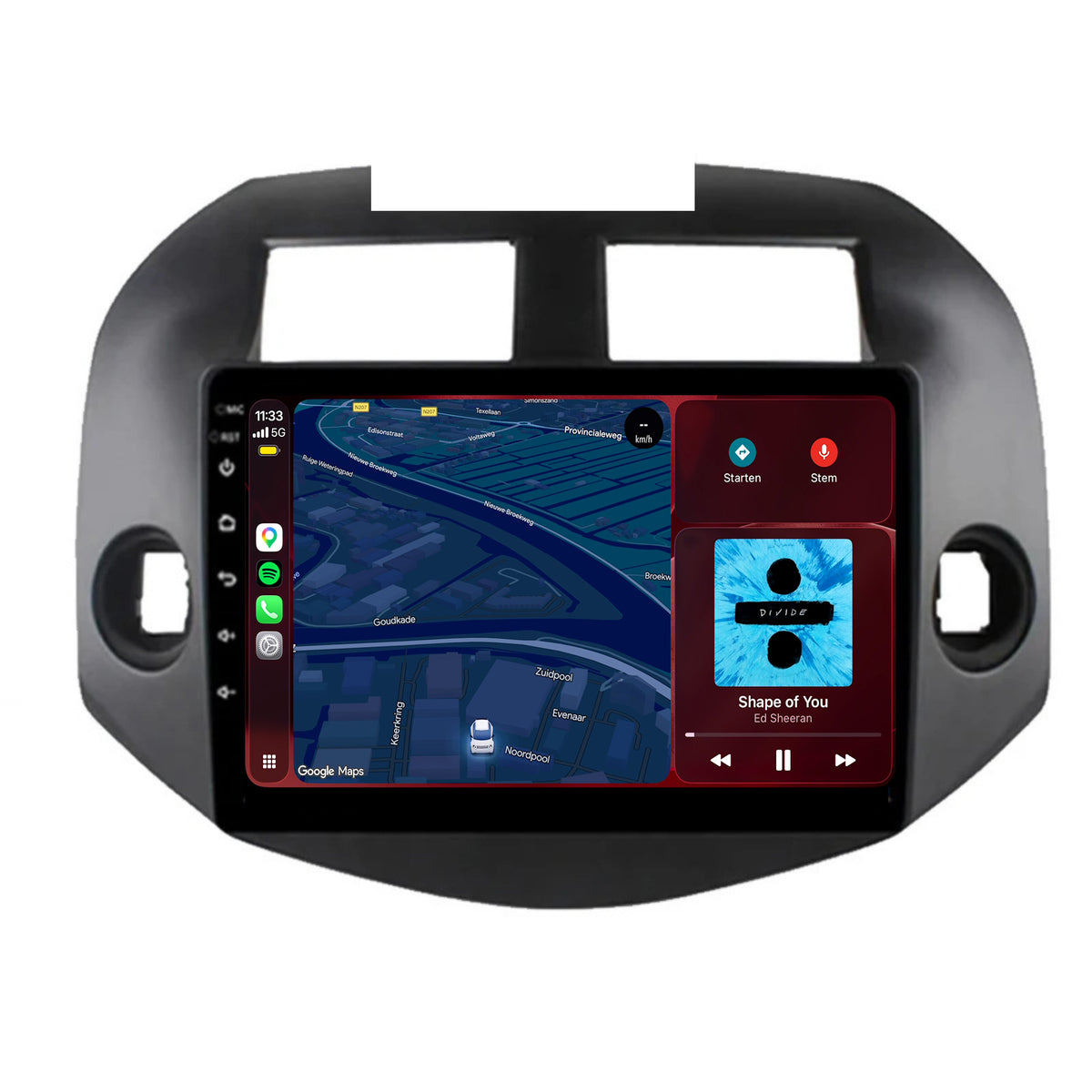 Radio z CarPlay i Android Auto do Toyota RAV4 | 2007–2012 | 10 cali | Android 15 | CTX-7314