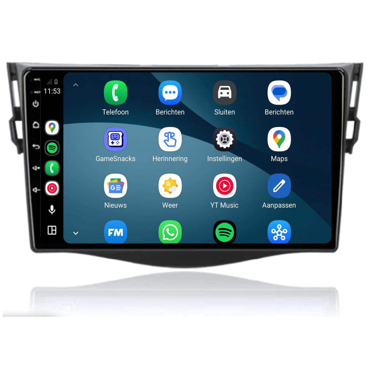 Toyota RAV4 CarPlay & Android Auto Radio | 2006 bis 2013 | 9 Zoll | Android 15