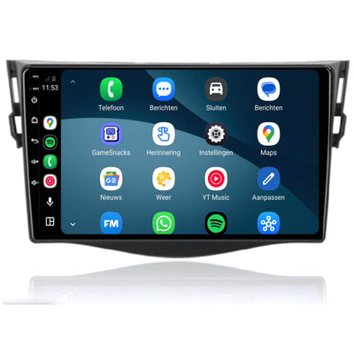 Toyota RAV4 CarPlay & Android Auto radio | 2006 t/m 2013 | 9 inch | Android 15