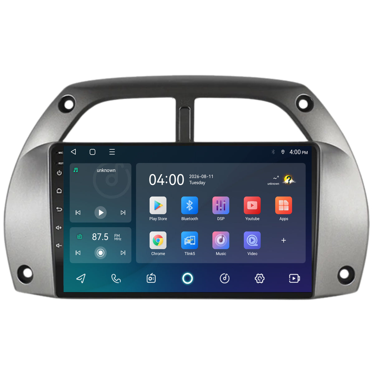 Radio z CarPlay i Android Auto do Toyota RAV4 | 2001–2003 | 9 cali | Android 15 | CTX-7206
