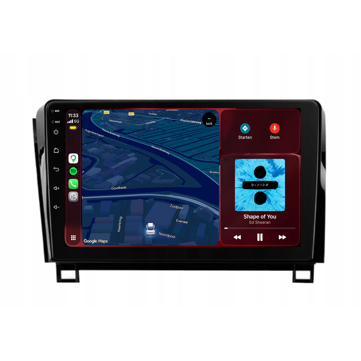 Toyota Tundra CarPlay & Android Auto radio | 2007 to 2013 | 10 inch | Android 15 | CTX-7248