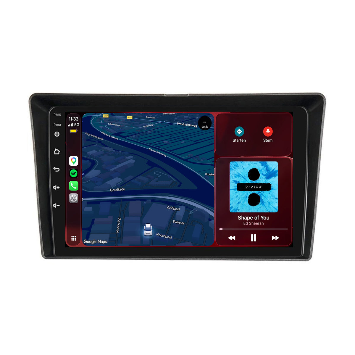 Toyota Verso CarPlay & Android Auto radio | 2010 t/m 2016 | 9 inch | Android 15 | CTX-7509