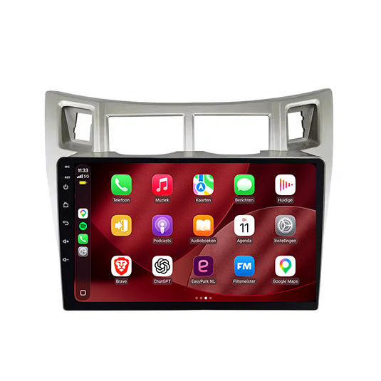 Autoradio CarPlay & Android Auto pour Toyota Yaris | 2005 à 2012 | 9 pouces | Android 15 | CTX-7289