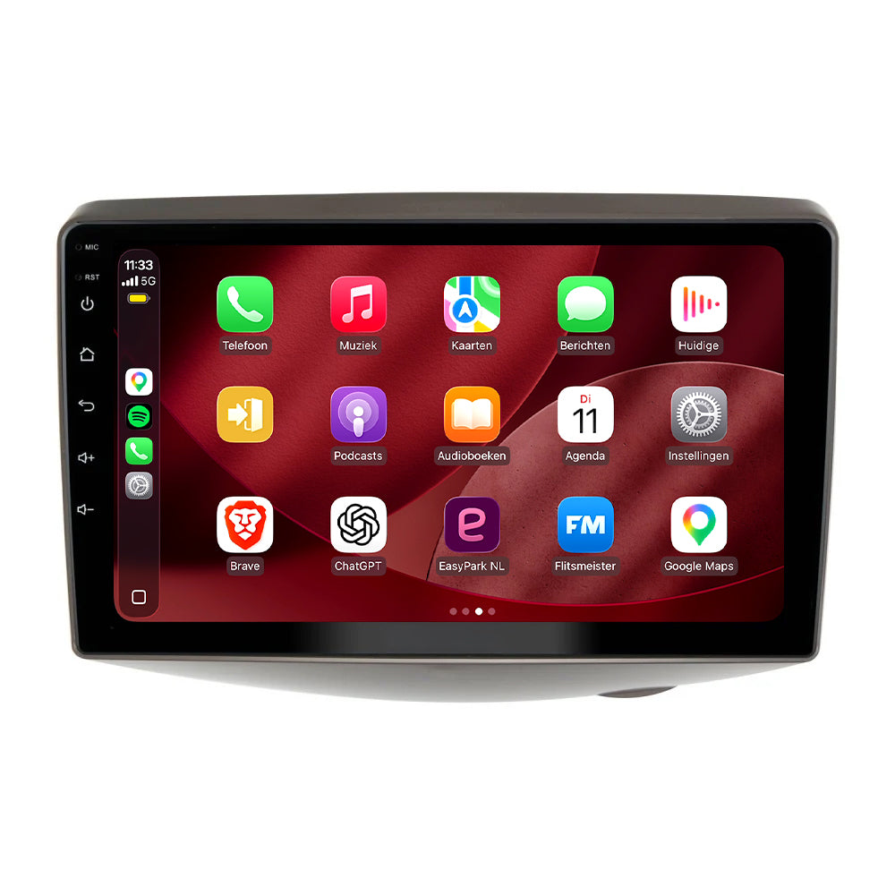 Toyota Yaris CarPlay & Android Auto Radio | 1999 bis 2005 | 9 Zoll | Android 15 | CTX-7351