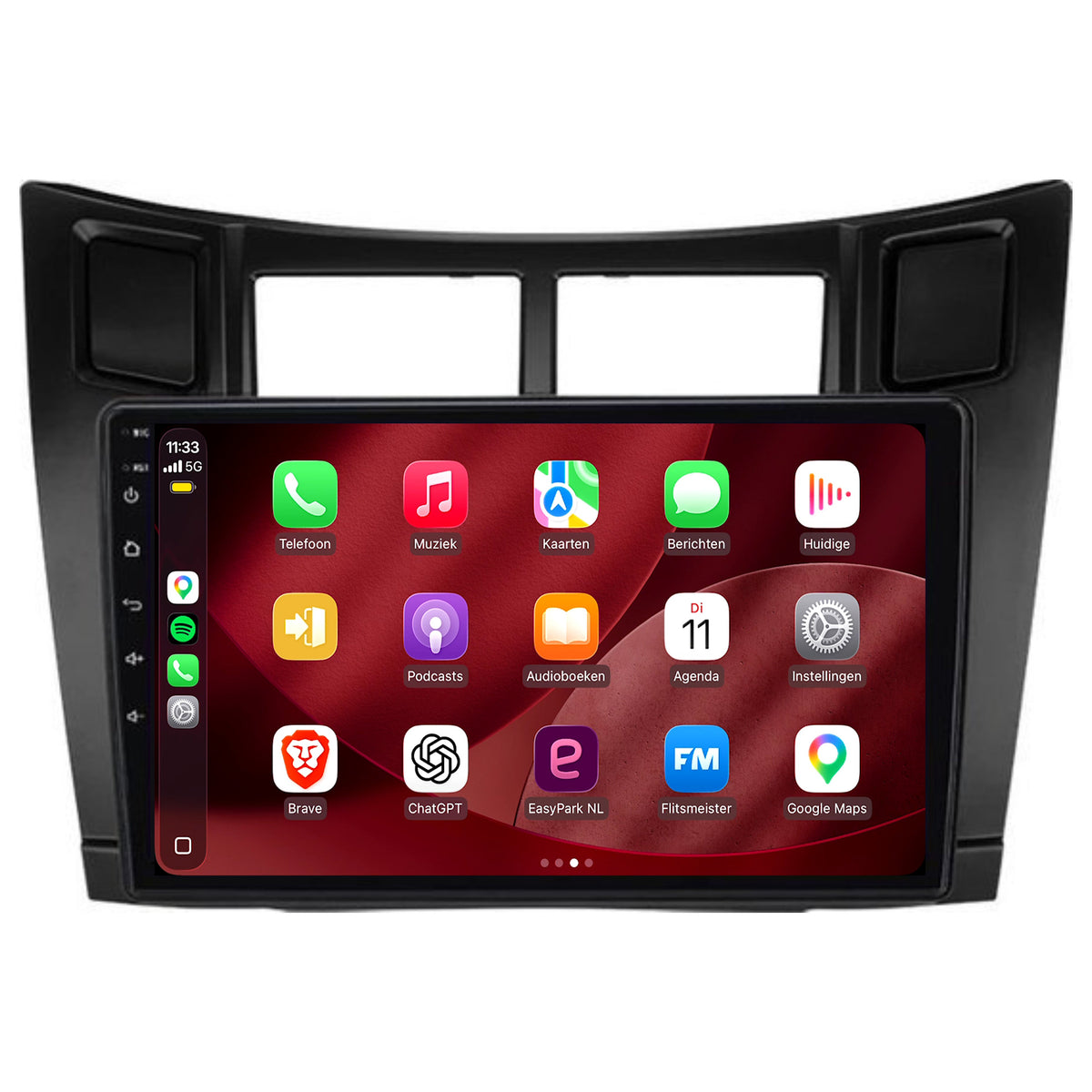 Toyota Yaris CarPlay & Android Auto radio | 2005 to 2012 | 9 inch | Android 15 | CTX-7297